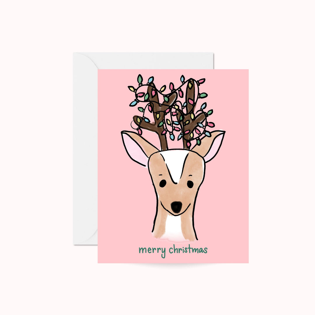 Christmas Deer Greeting Card