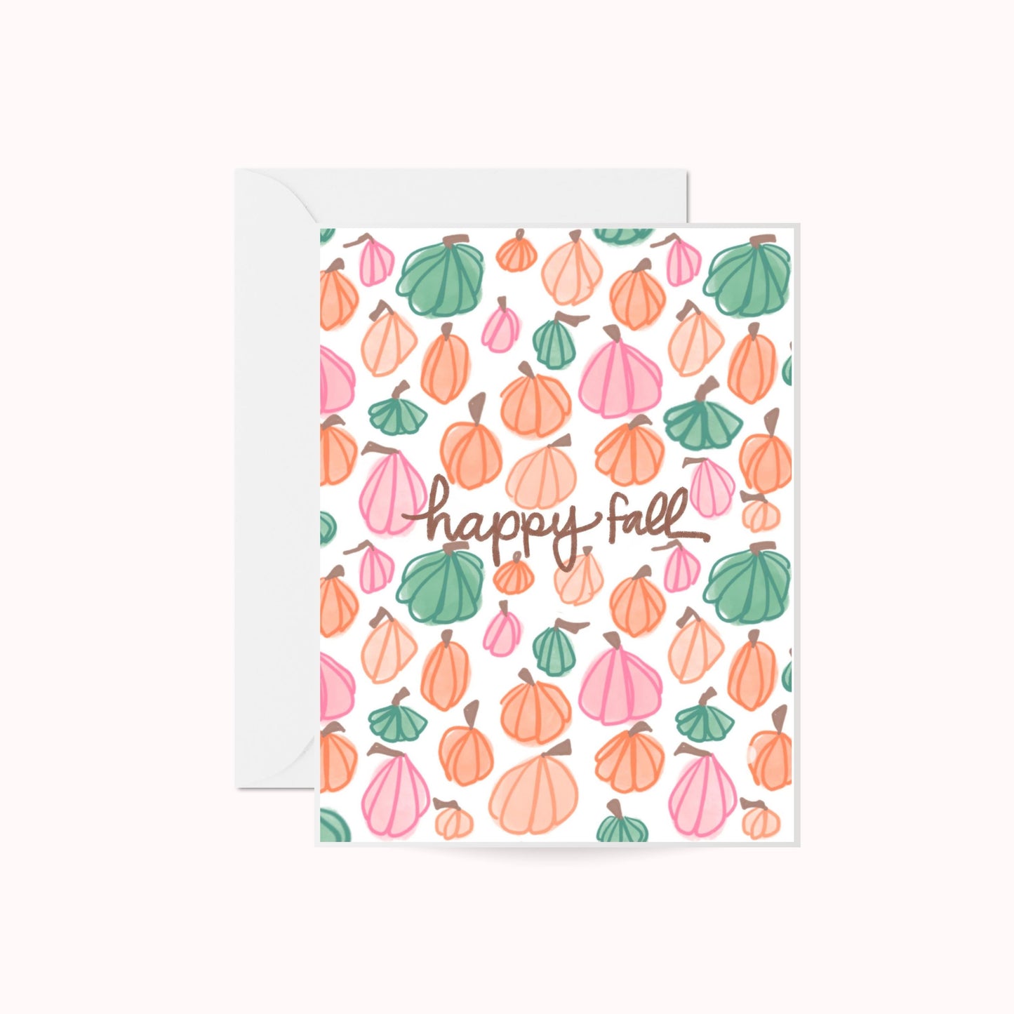Happy Fall Pumpkin Greeting Card