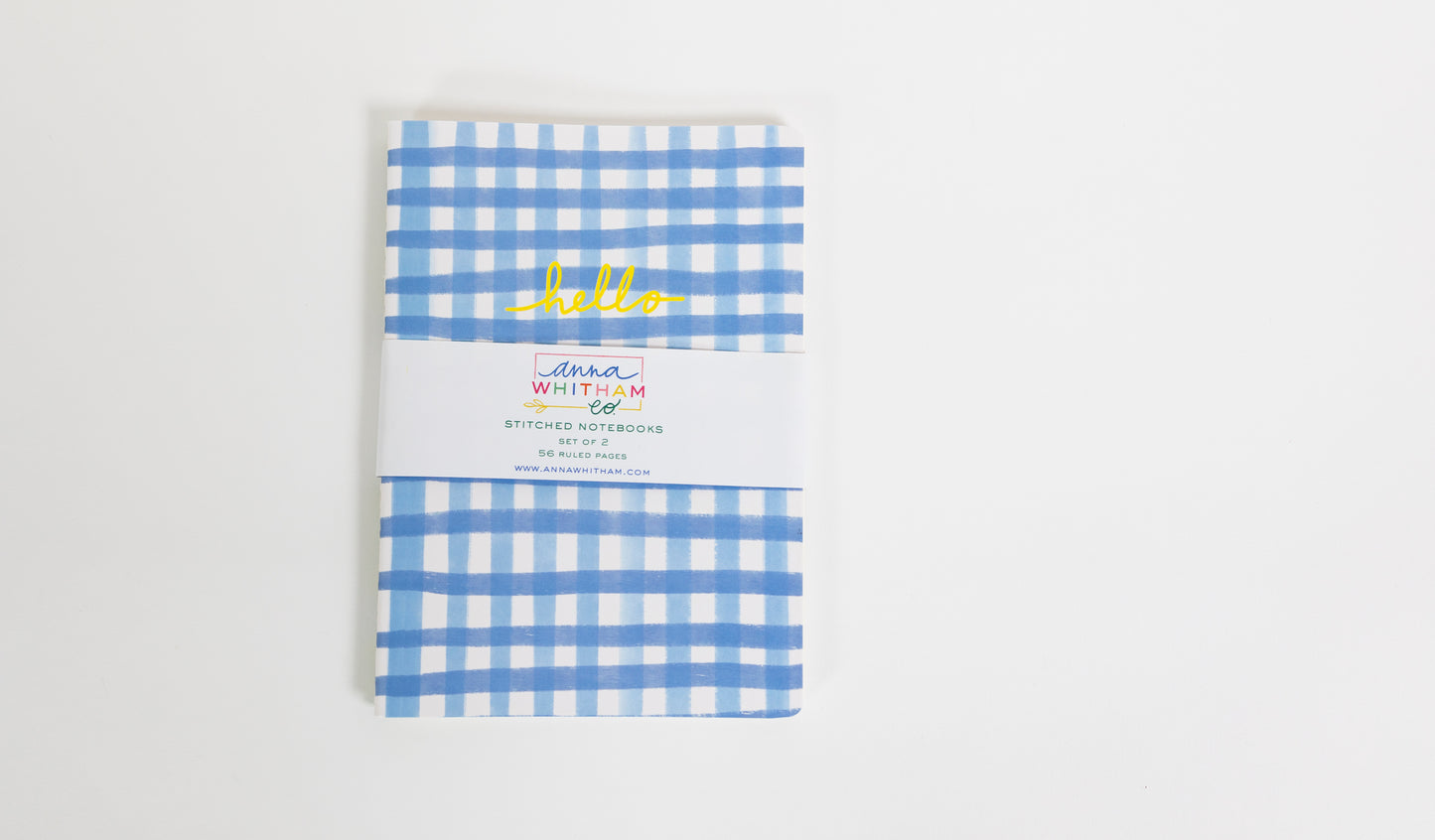 Hello Gingham Notebook Pack