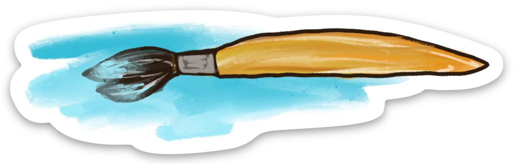 Paintbrush Sticker