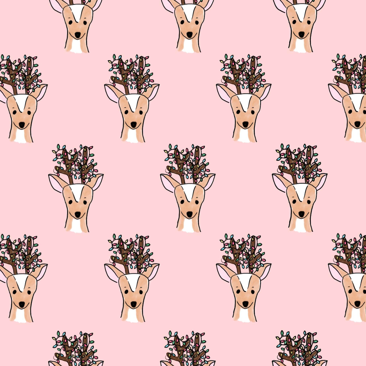 Christmas Deer Wrapping Paper