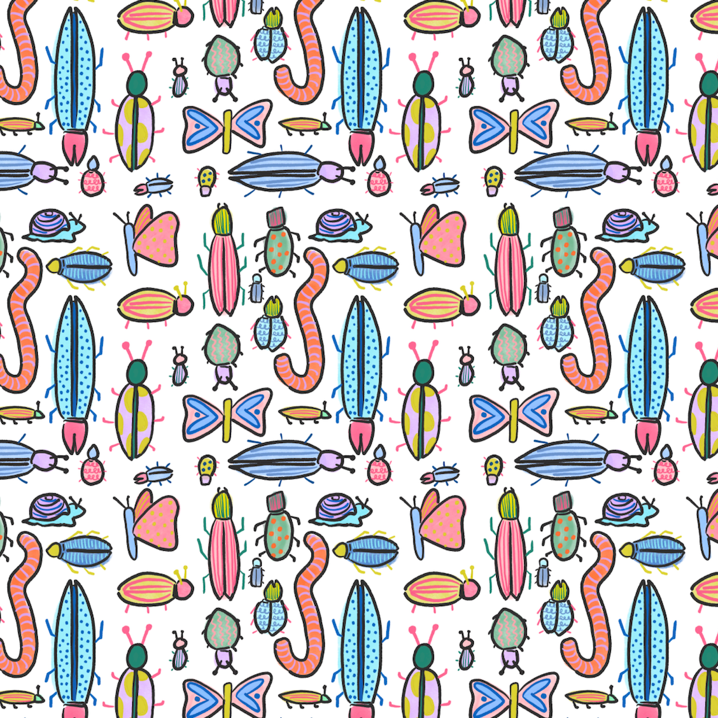 Creepy Bugs Wrapping Paper