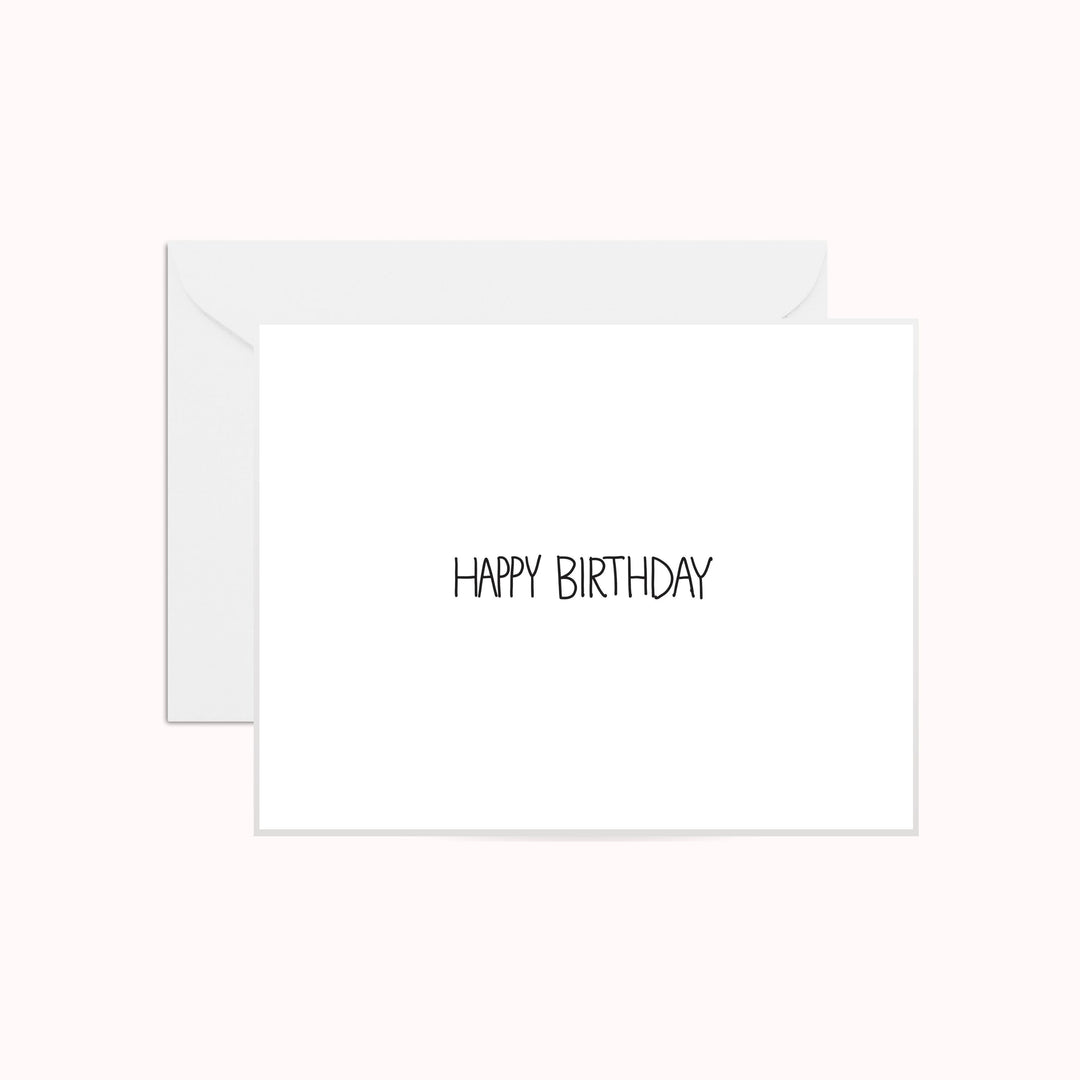 Minimalist Happy Birthday Card