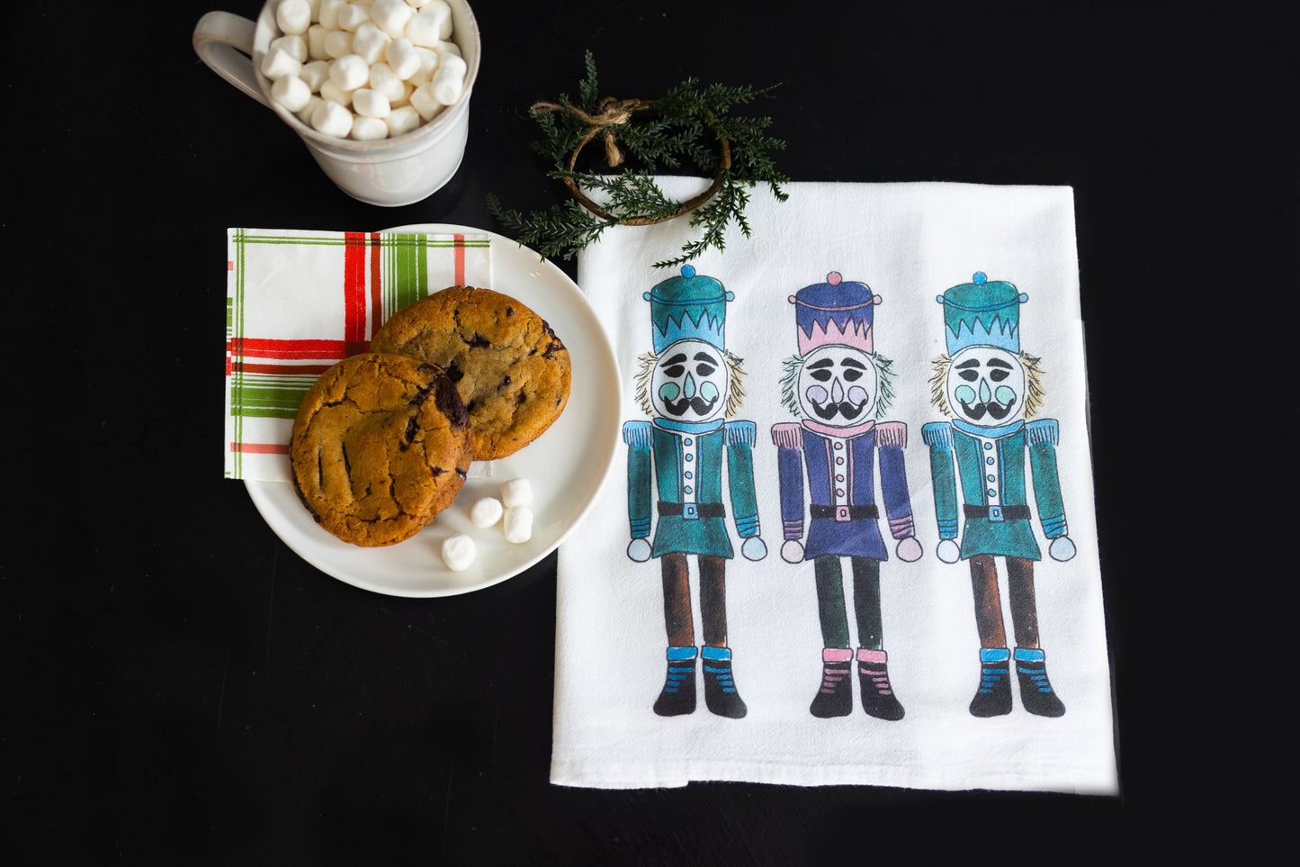 Modern Nutcracker Tea Towel