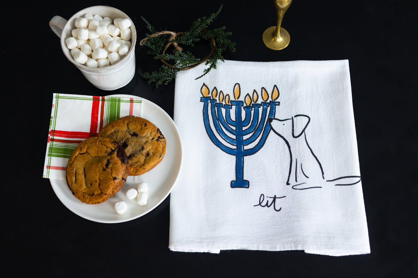 Lit Dog Tea Towel