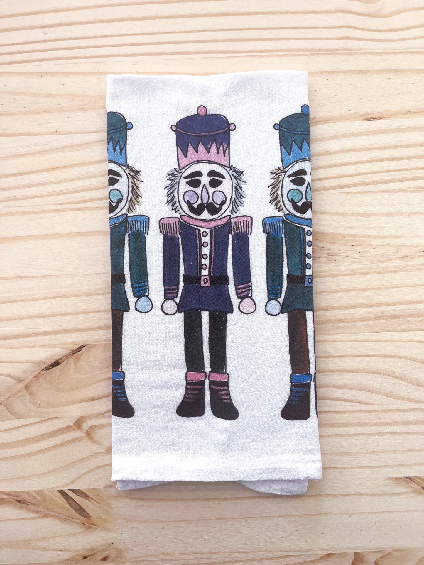 Modern Nutcracker Tea Towel