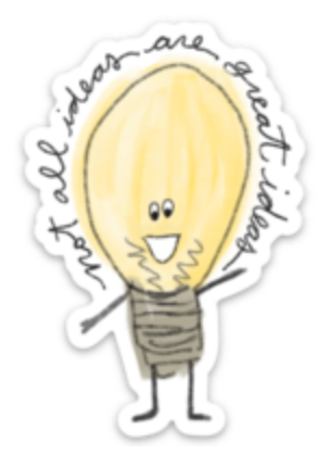 A Great Idea Sticker