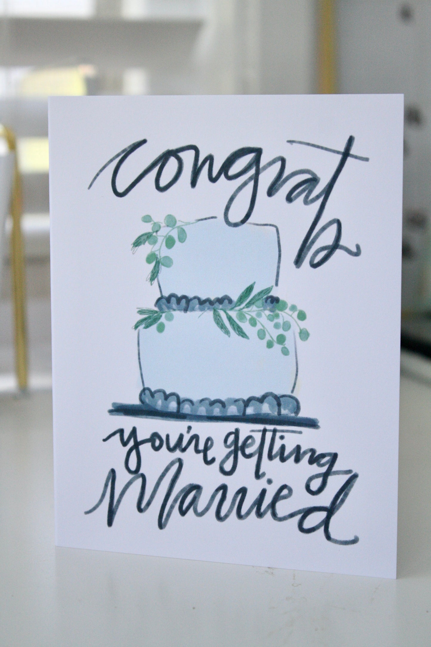 Congrats You're Married Greeting Card
