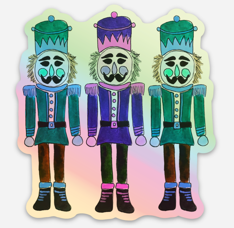 Modern Nutcrackers Sticker