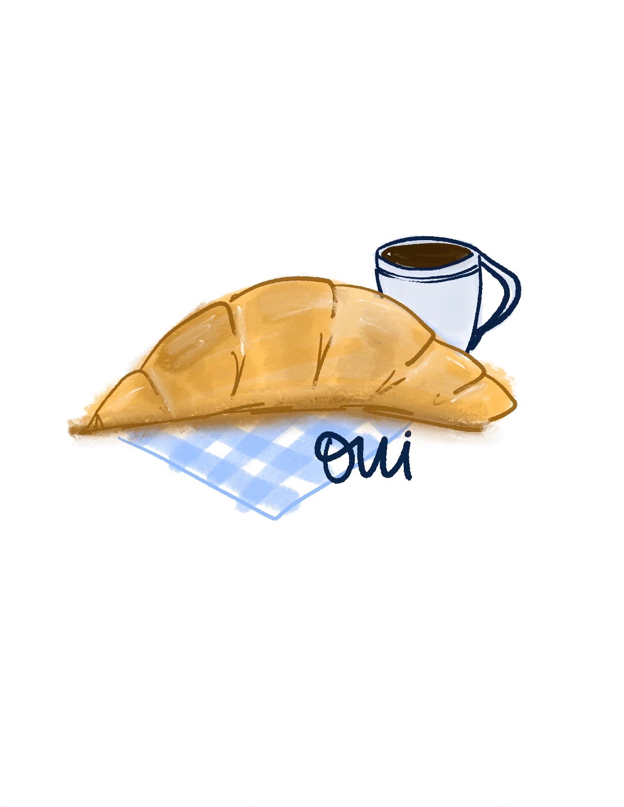 Oui Sticker