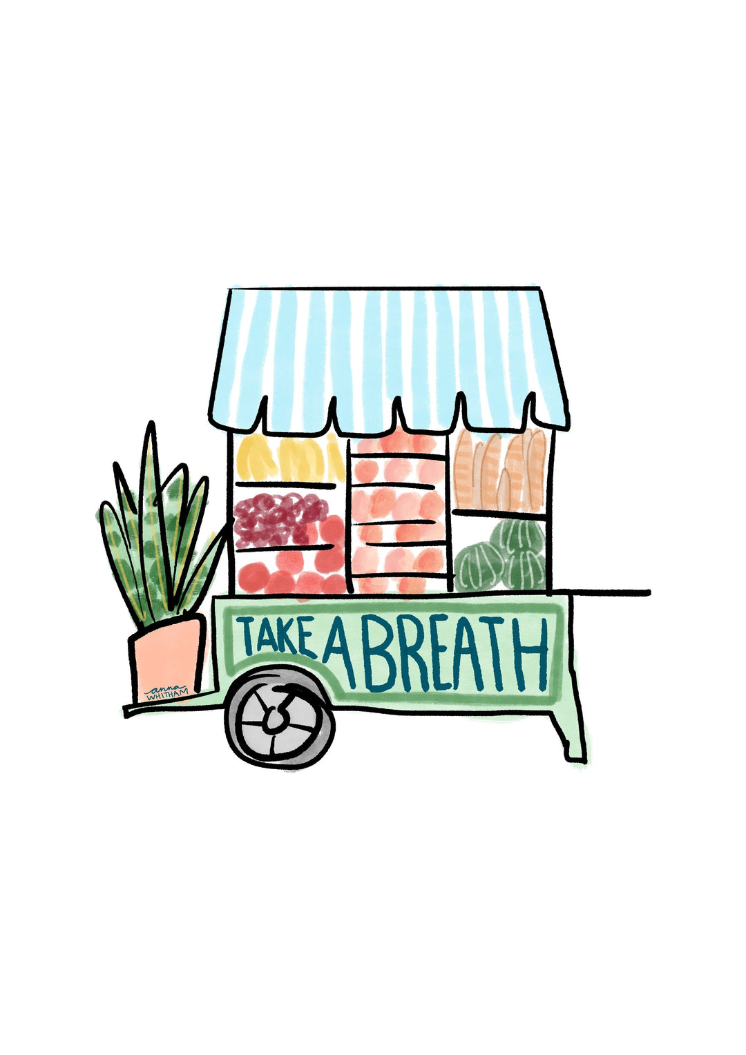 Take a Breath Print