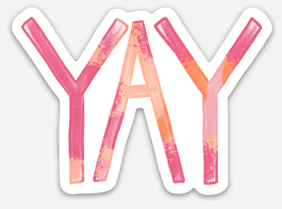 YAY Sticker