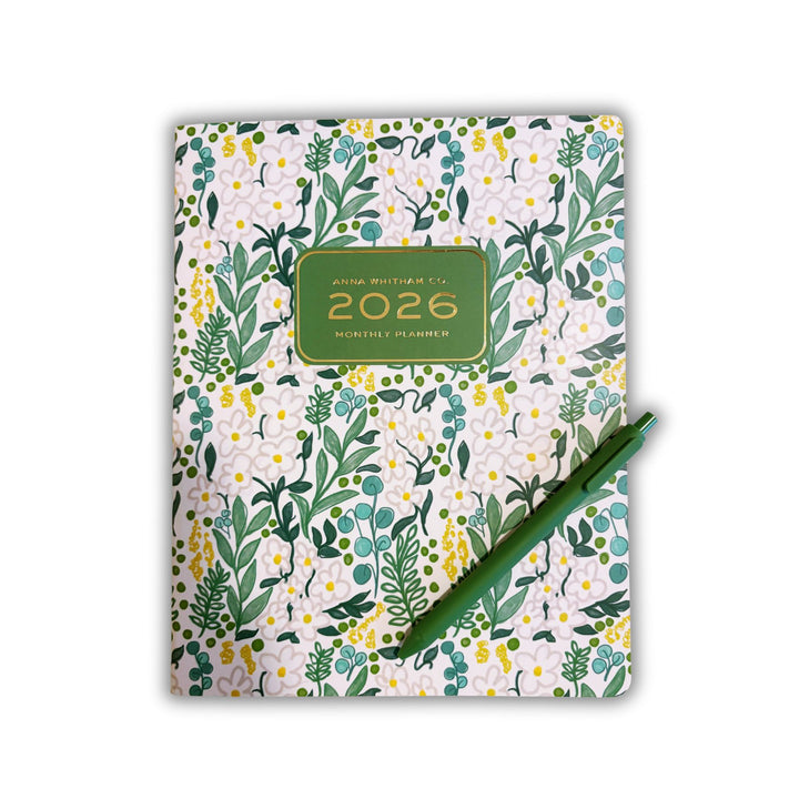 Jardin Floral 2026 Monthly Planner