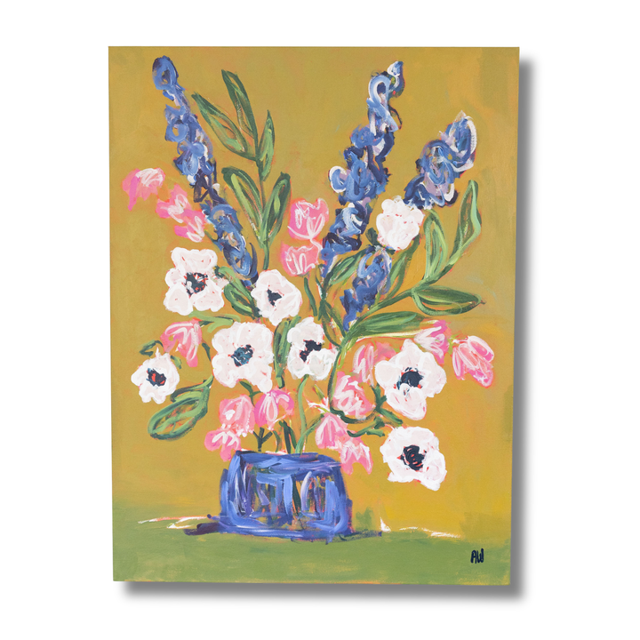 Waiting with Anemones  - 30 x 40