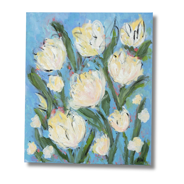 Sidewalk Tulips - 20 x 24