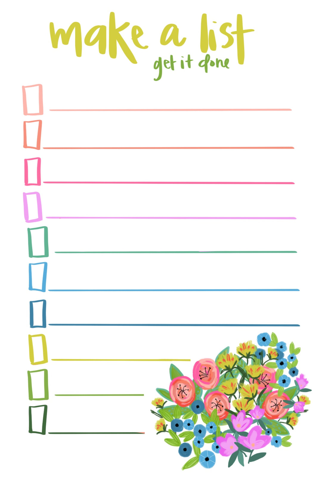 Make a List Notepad