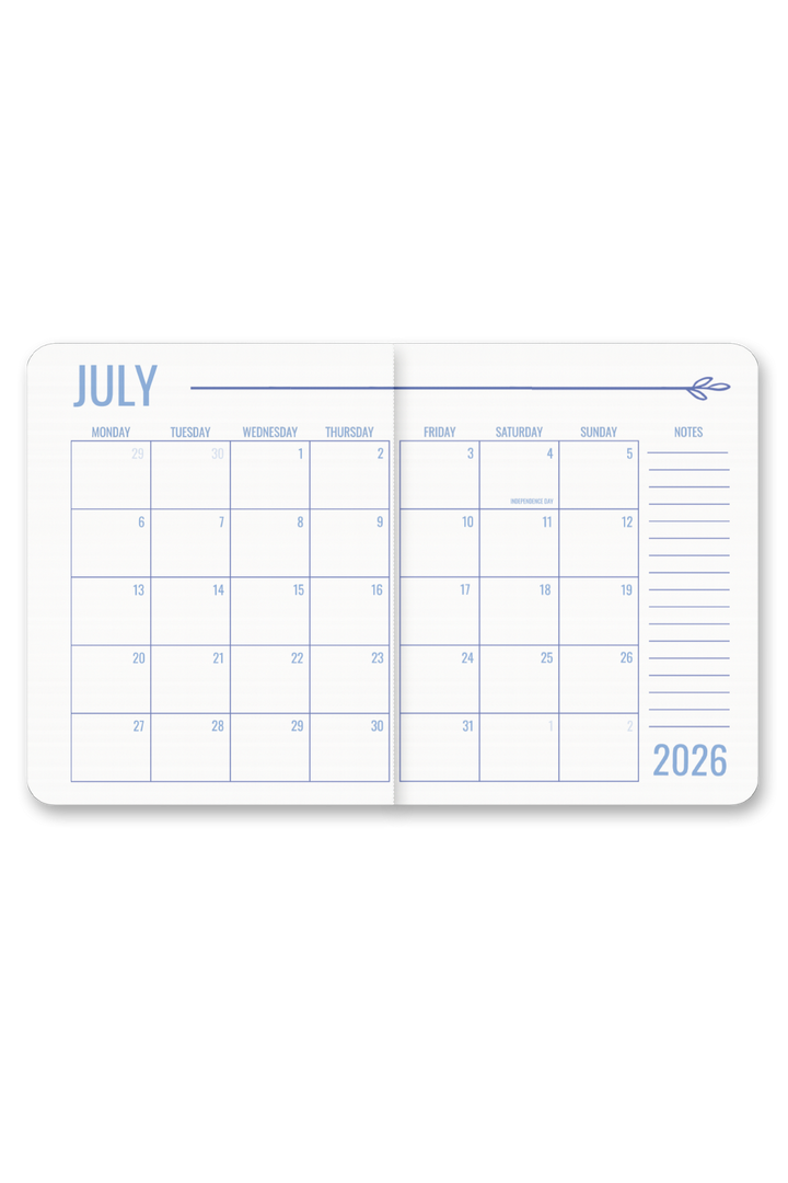 Alison Floral 2026 Monthly Planner