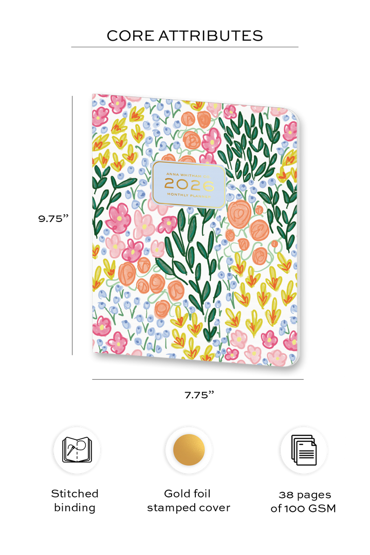 Lauren Floral 2026 Monthly Planner