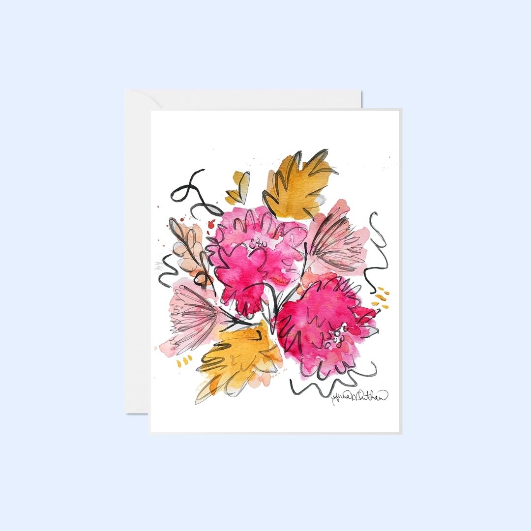 Abstract Floral #5 Notecards