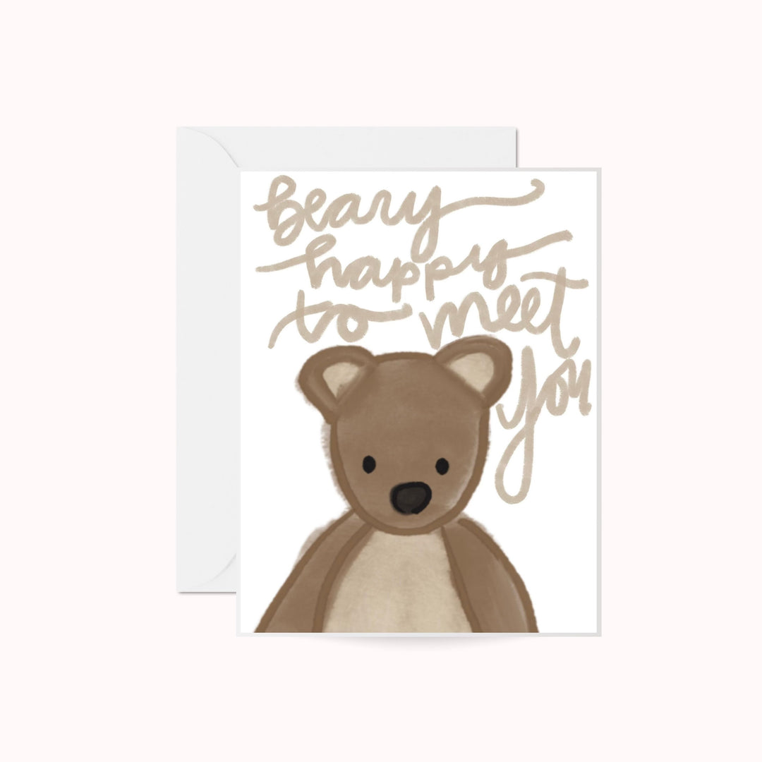Beary Happy to Meet You Baby Card