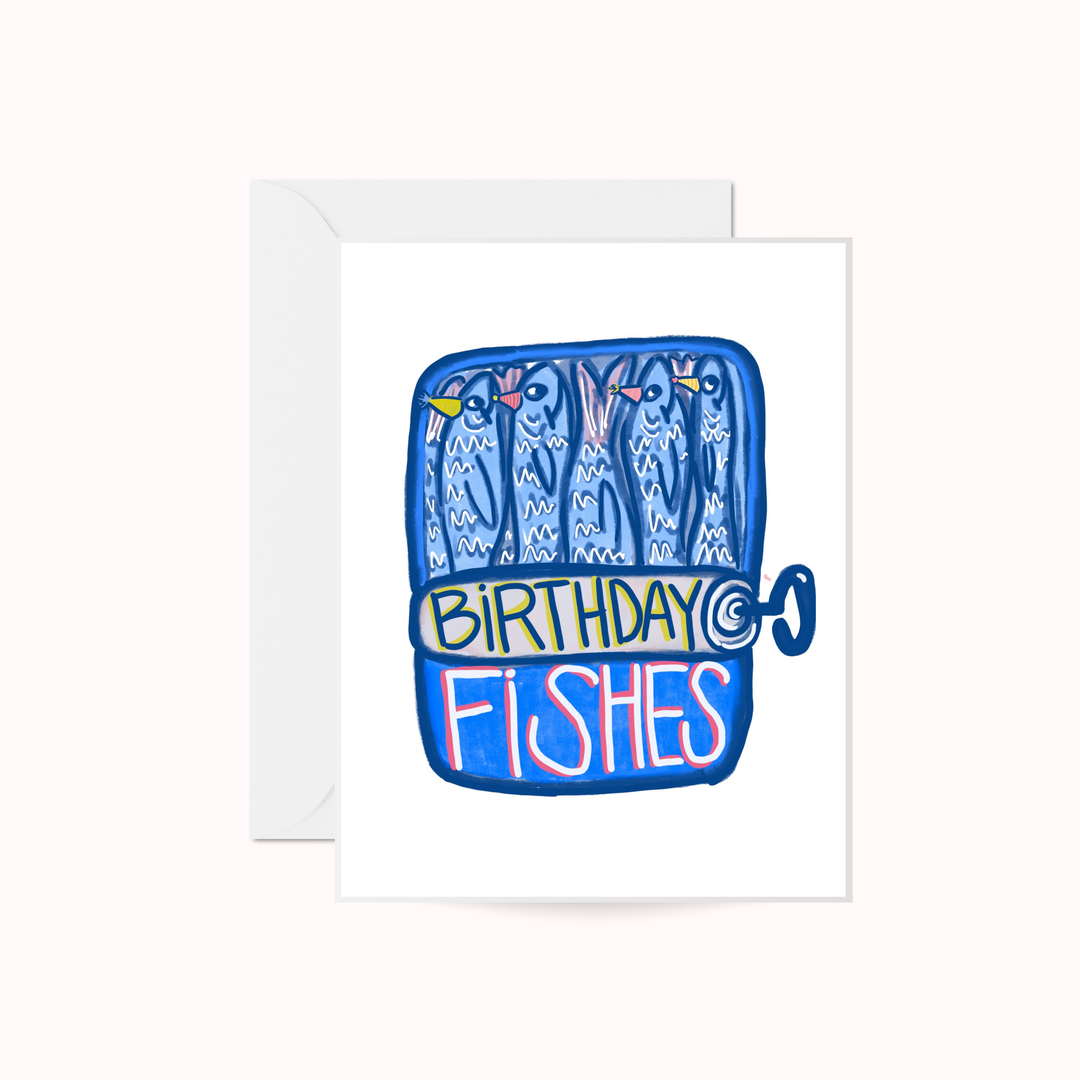 Birthday Fishes Greeting Card