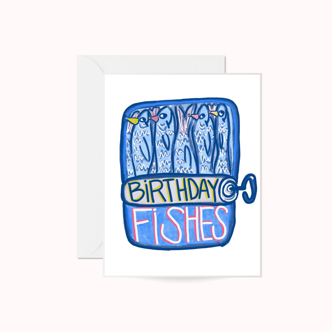 Birthday Fishes Greeting Card