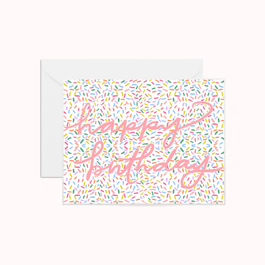 Happy Birthday Sprinkles Card