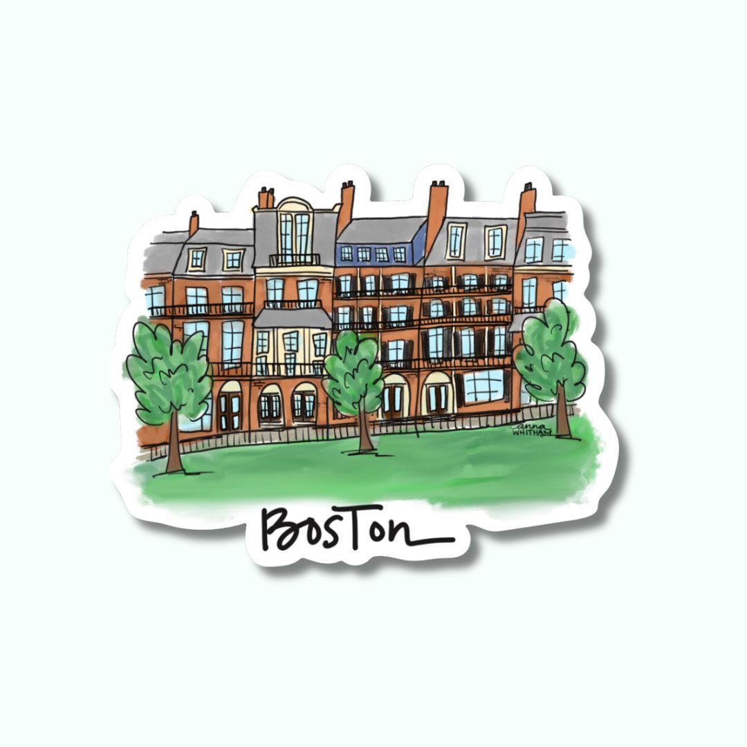Boston Brownstone Sticker