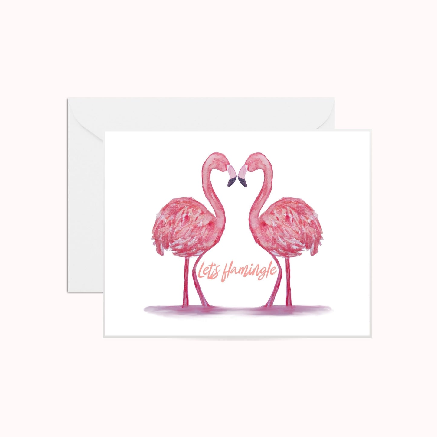 Let's Flamingle Greeting Card