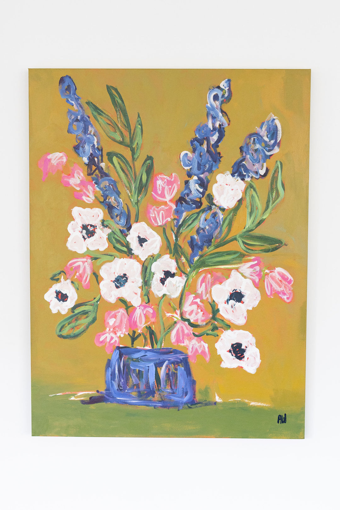 Waiting with Anemones  - 30 x 40