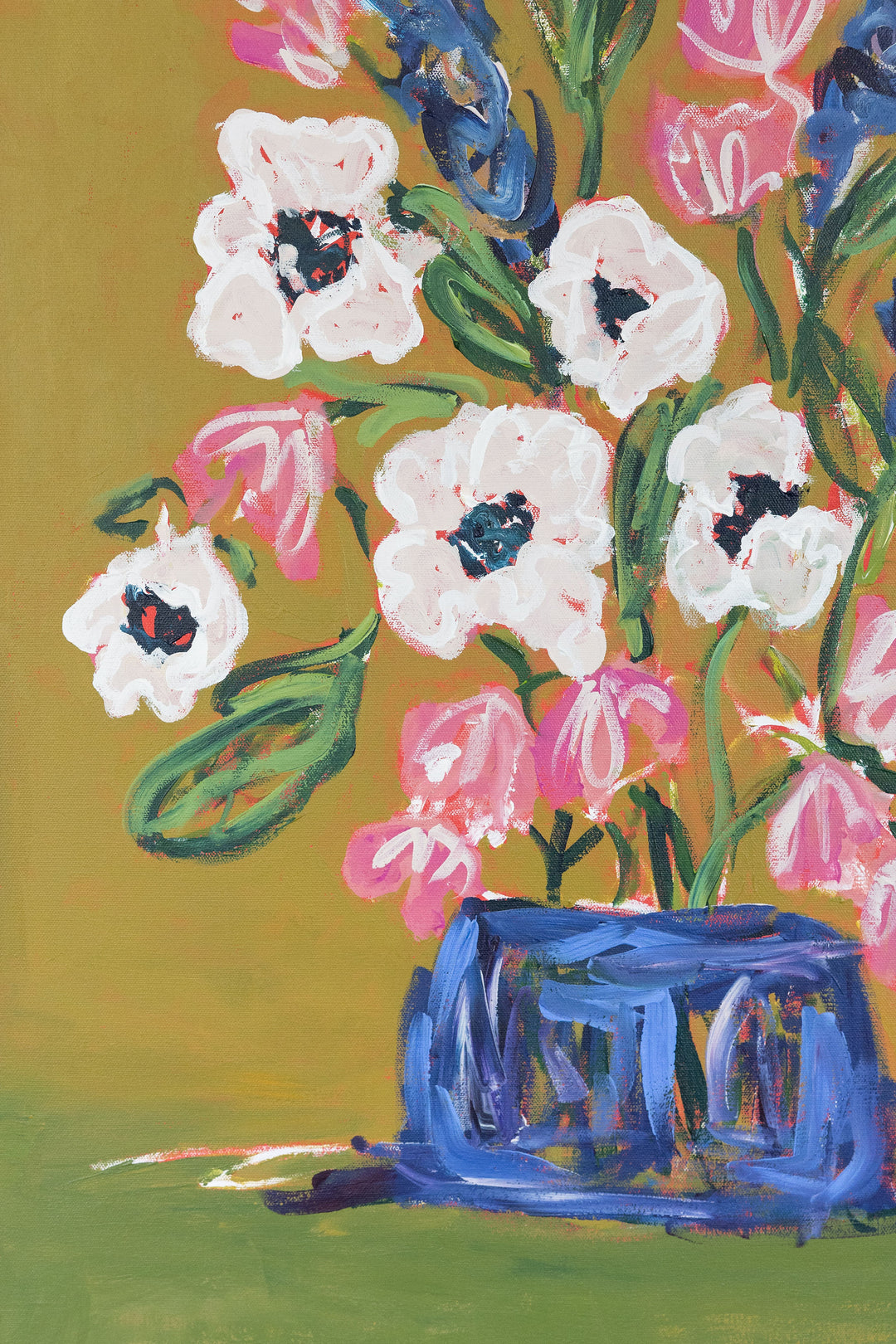 Waiting with Anemones  - 30 x 40