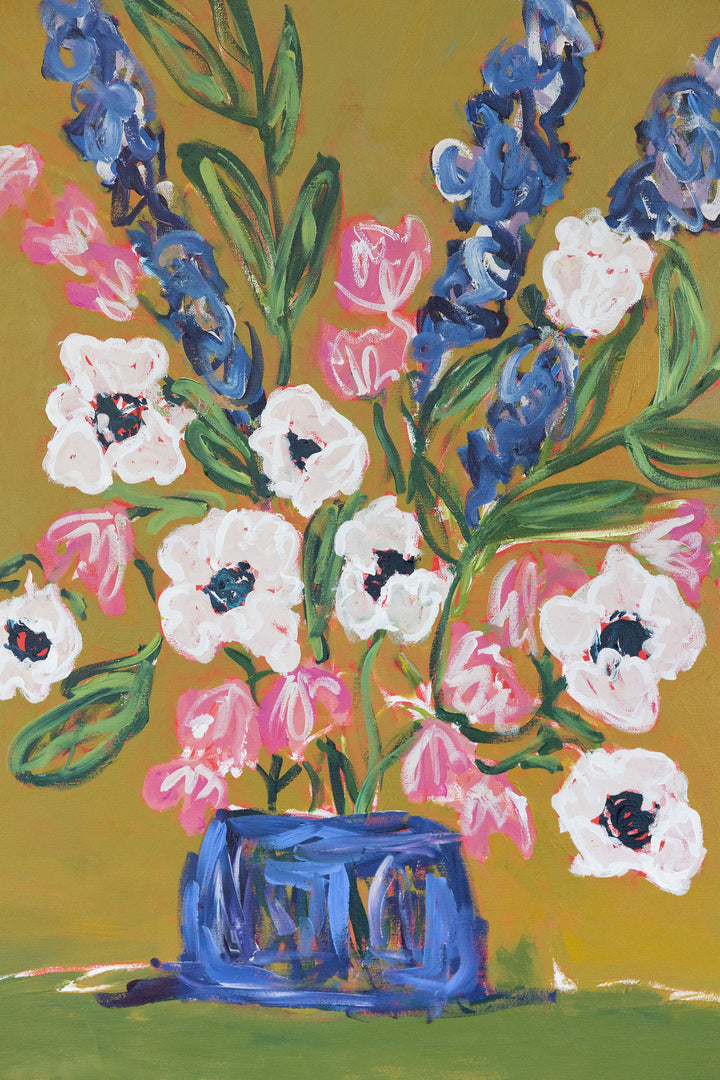 Waiting with Anemones  - 30 x 40