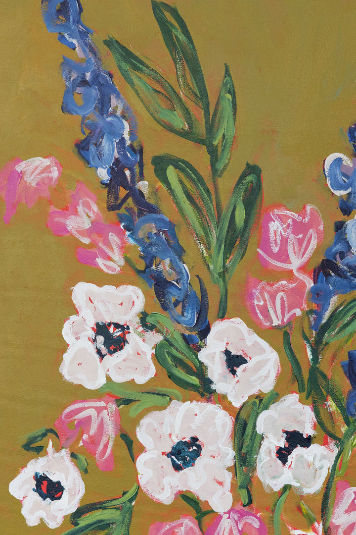 Waiting with Anemones  - 30 x 40