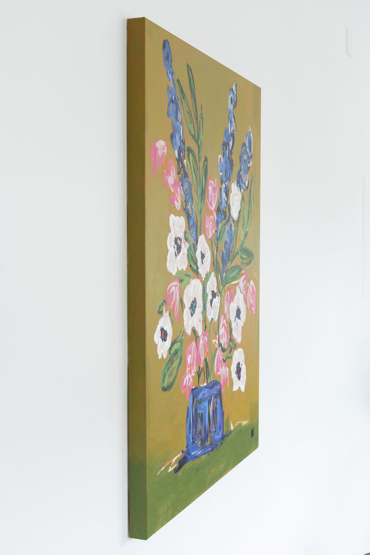 Waiting with Anemones  - 30 x 40