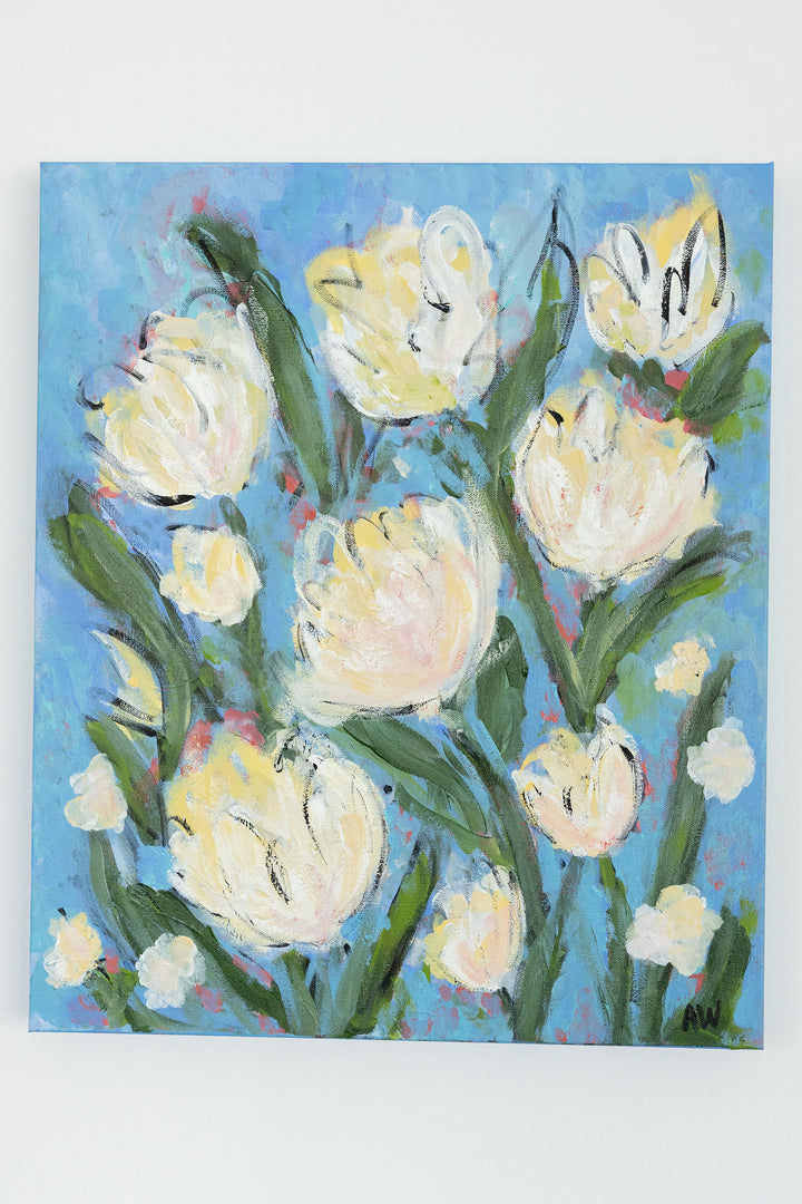 Sidewalk Tulips - 20 x 24