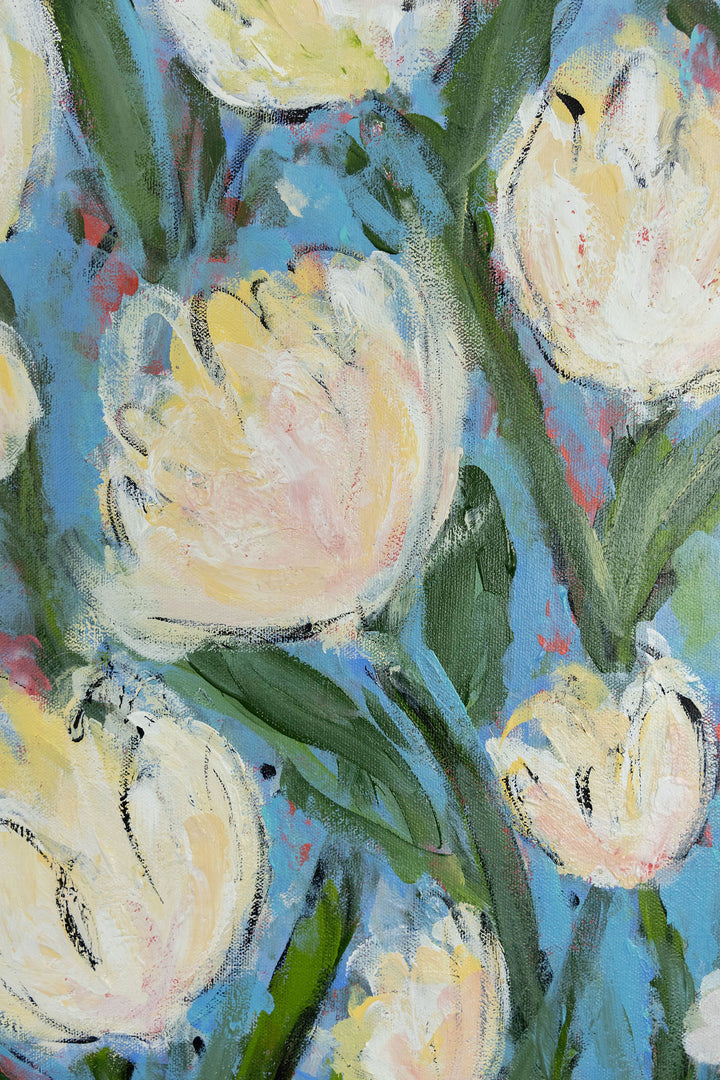 Sidewalk Tulips - 20 x 24