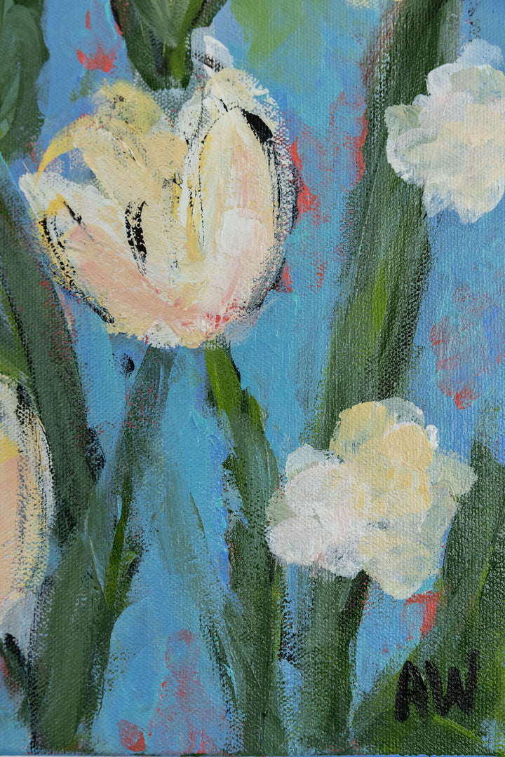 Sidewalk Tulips - 20 x 24