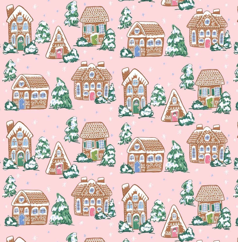 Gingerbread Village Wrapping Paper