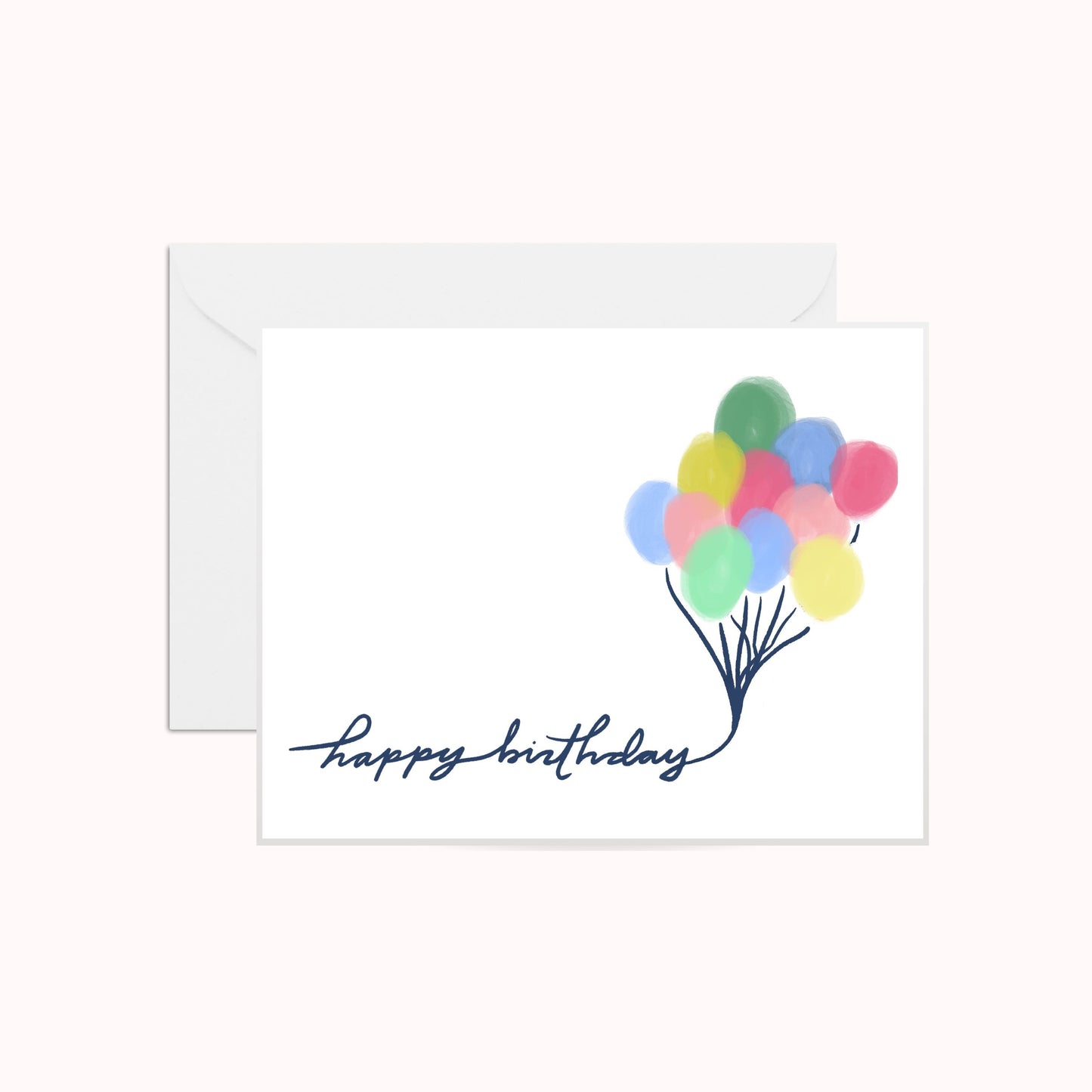 Happy Birthday Balloons Greeting Card