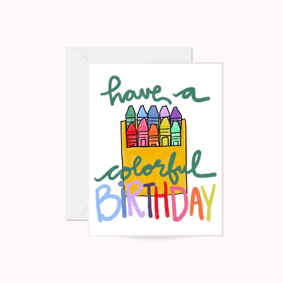 Colorful Birthday Greeting Card