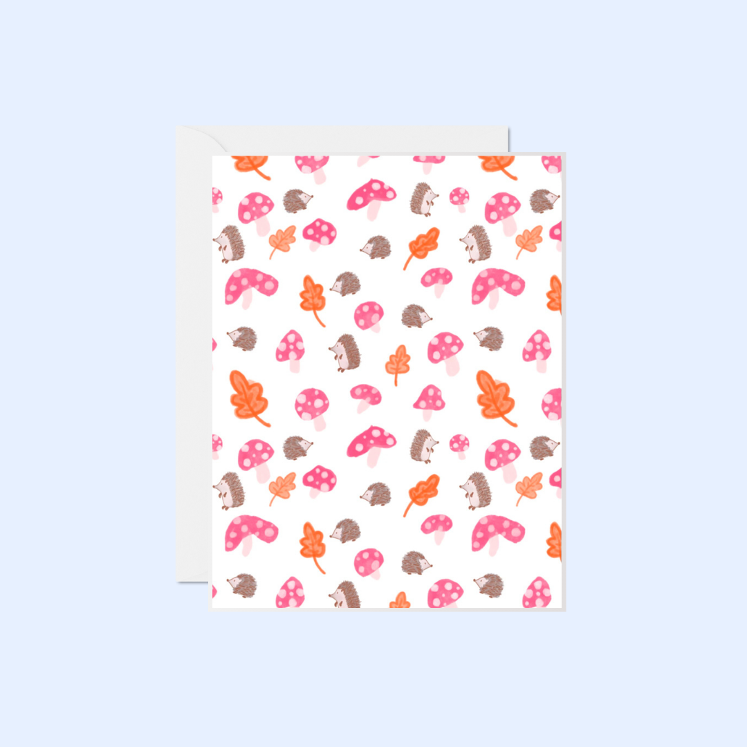 Autumn Hedgehog Notecard Set