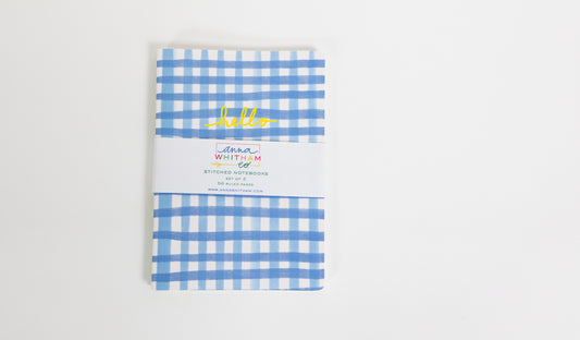 Hello Gingham Notebook Pack