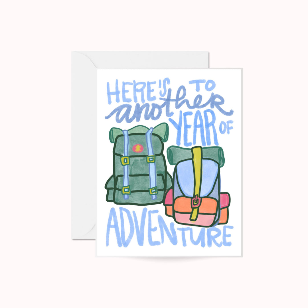 Another Year of Adventure Anniversary Greeting Card