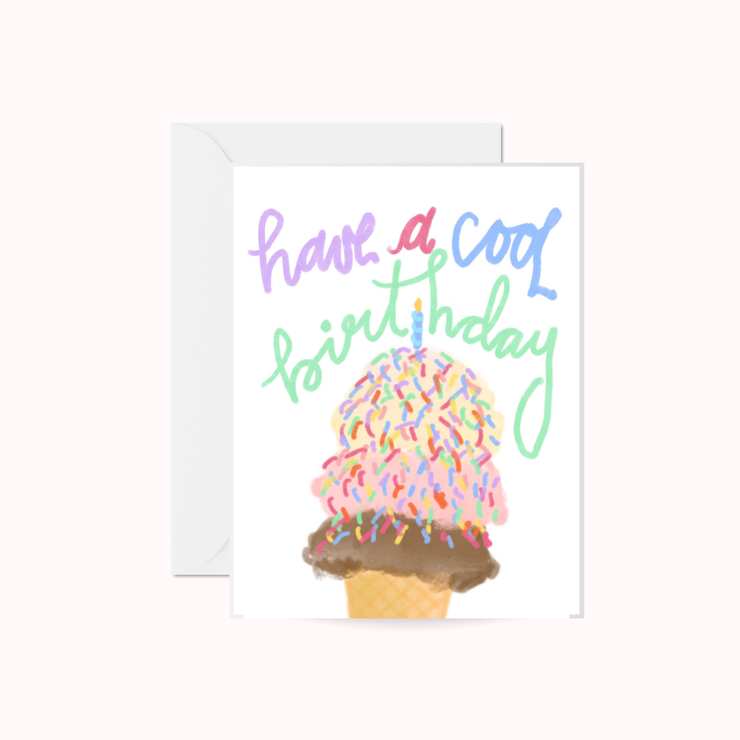 Ice Cream Birthday Card