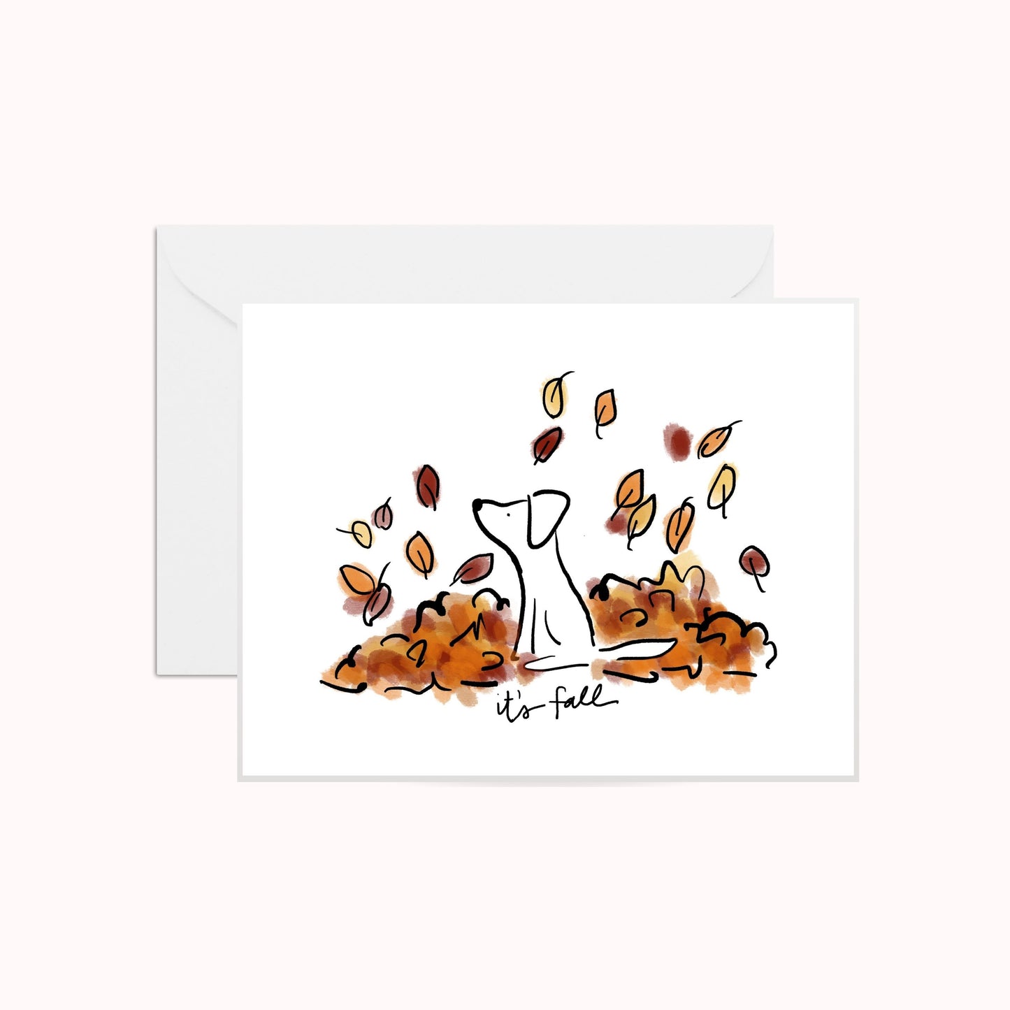 It's Fall Dog Greeting Card