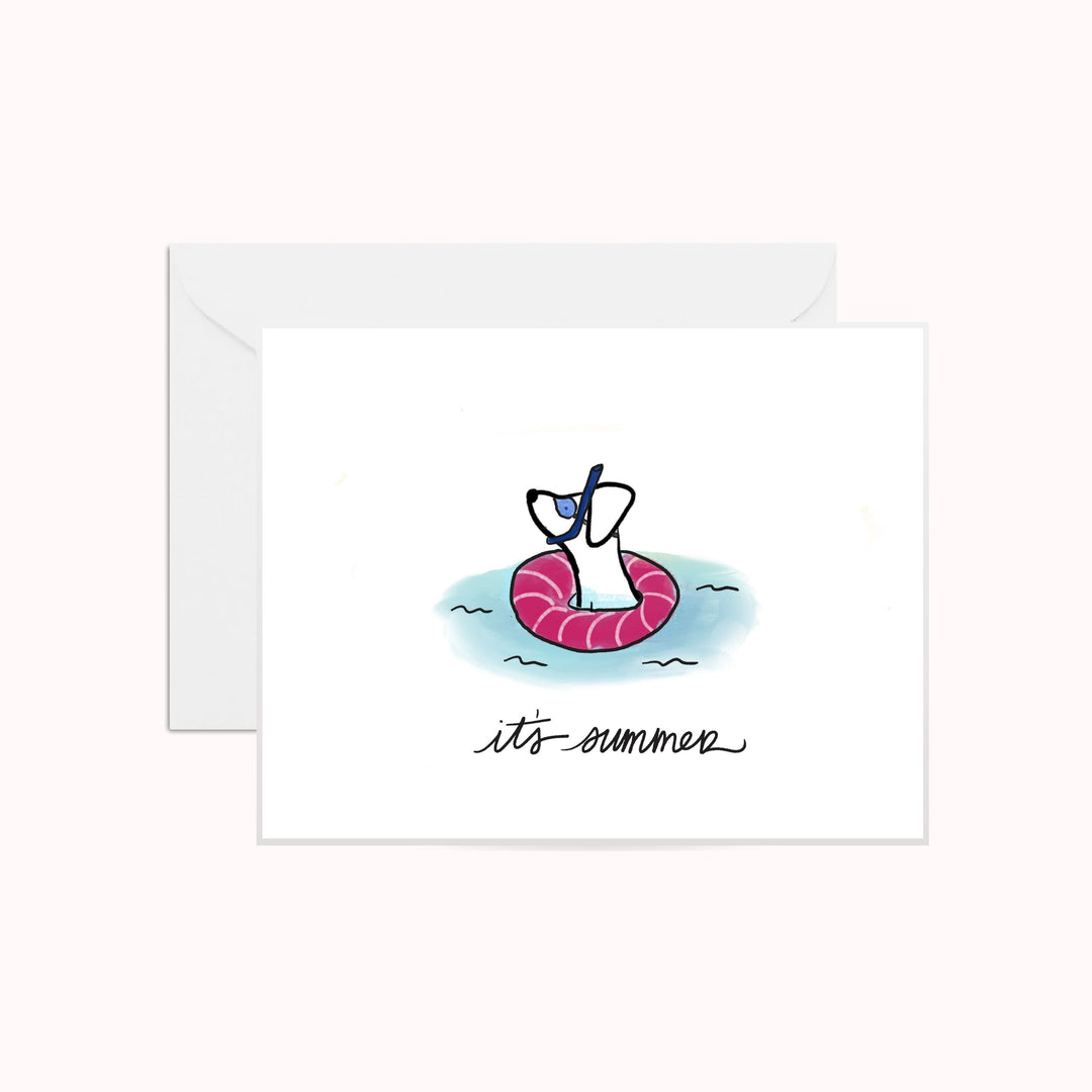 It's Summer Dog Greeting Card