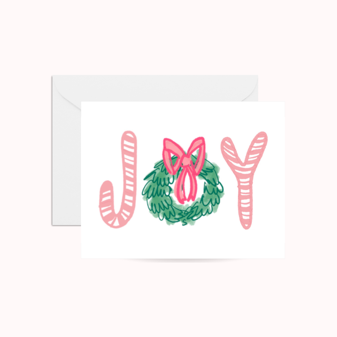 Joy Wreath Greeting Card