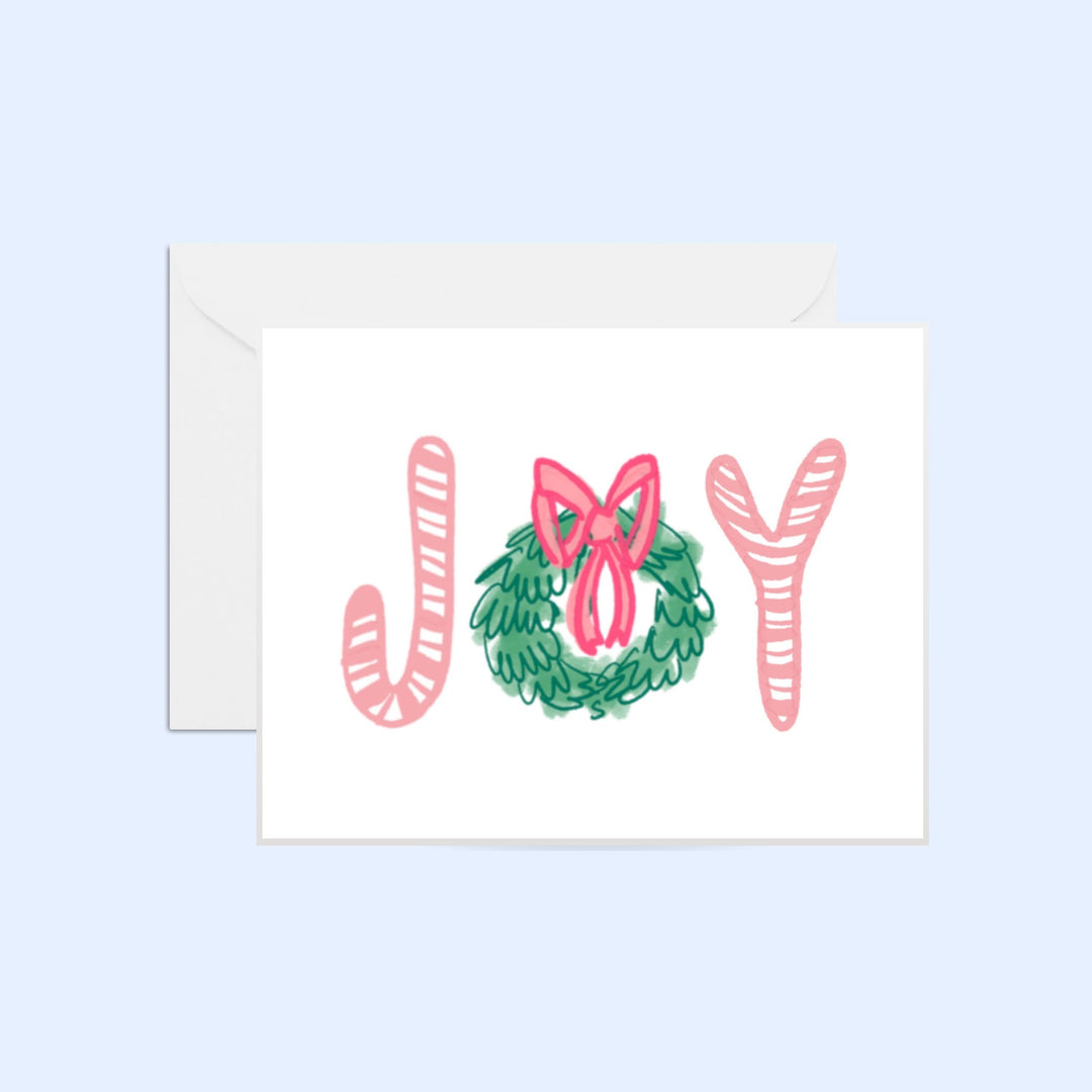 Joy Wreath Notecard Set | Holiday