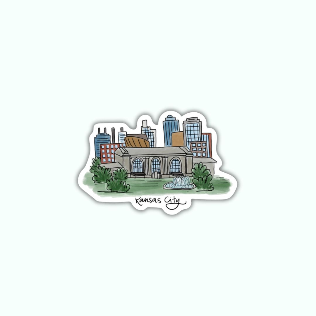 Kansas City Cityscape Sticker