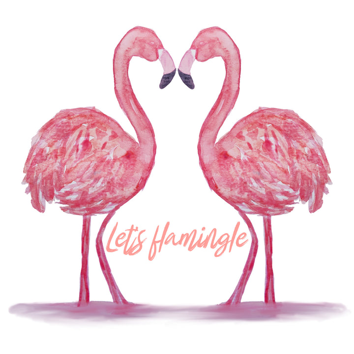 Let's Flamingle Greeting Card